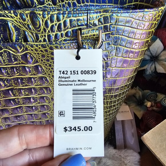 NWT Brahmin Abigail Illuminate Melbourne Metallic Purse - Picture 2 of 5